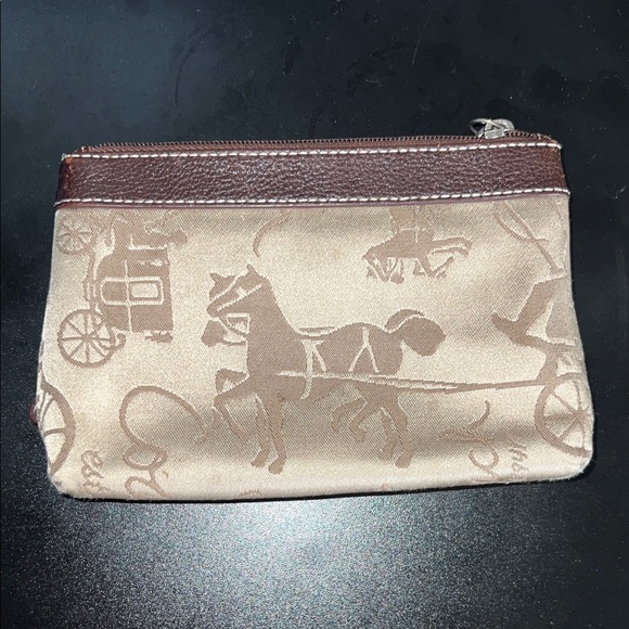 Coach Horse and Carriage Wristlet Brown and Tan - Picture 5 of 8